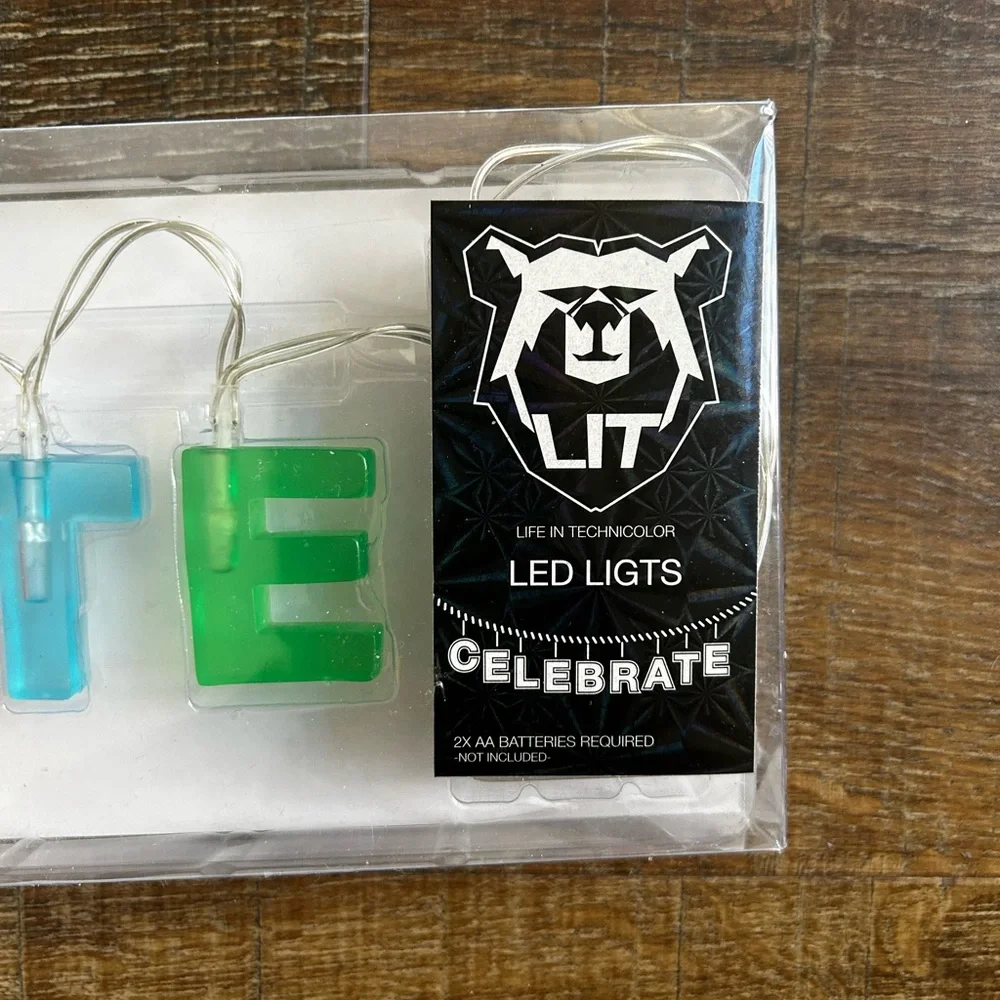 CELEBRATE string lights